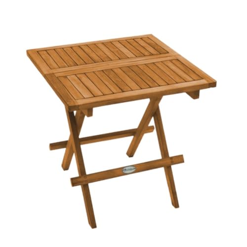 Teako Design Teak Klapptisch Padua, Nachhaltiges Plantagen Teakholz, FLEGT-lizenziert, Gartentisch klappbar, Witterungsbeständiger Beistelltisch, Outdoor Tisch