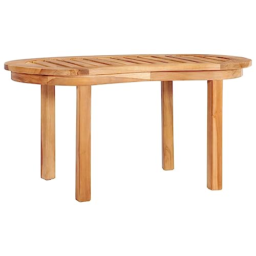 Willood Couchtisch 90x50x45 cm Massivholz Teak