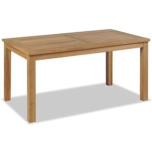 Willood Couchtisch 90x50x45 cm Massivholz Teak Tische