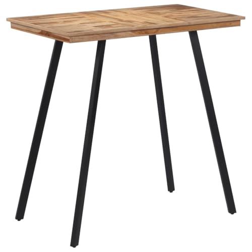 Bartisch, Küchentisch, für Wohnzimmer, Küche 110x55x105 cm Massivholz Teak