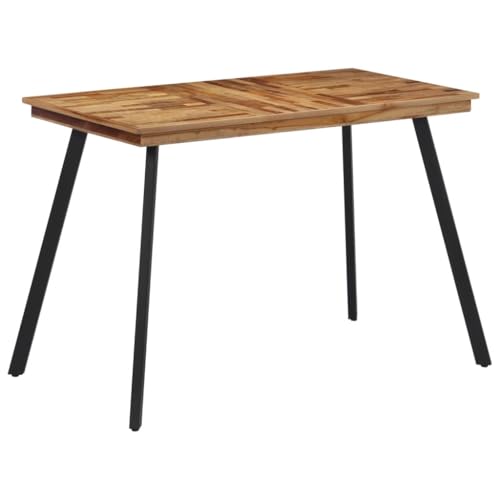 LAPOOH Esstisch 120x62x76 cm Massivholz Teak, Küchentisch, Esszimmertisch, Dining Table, Kitchen Table, Esszimmer Tisch, Sitzecke, Essen Tisch - 358530