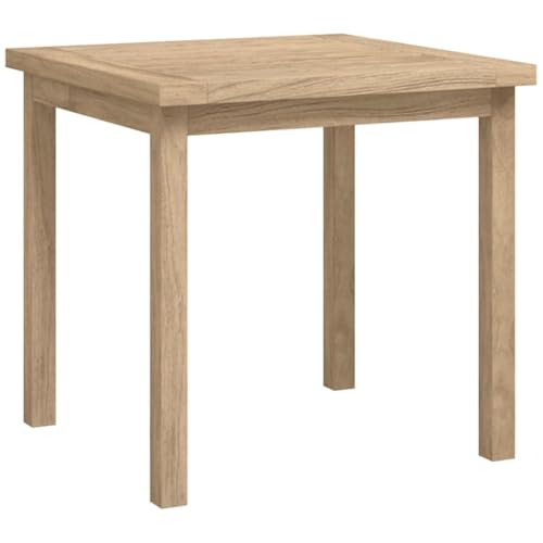 HETFTJN Beistelltisch Klein Betttisch Outdoor Tisch Tisch Wohnzimmer Modern - Beistelltisch 45x45x45 cm Massivholz Teak für Outdoor Balkon Wohnzimmer Schlafzimmer