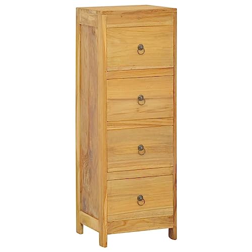 Kommode aus Massivholz, Teakholz, für Wohnzimmer, Schlafzimmer, Aufbewahrung, Holz-Sideboard, Heim-Organizer mit Schubladen