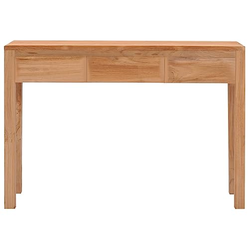 QJBSAVVA Kaffeetisch Kleiner Tisch Outdoor Wohnzimmertisch Klein Konsolentisch Schmal - Konsolentisch 110x35x75 cm Massivholz Teak für Kaffeehaus Wohnzimmer Büro Balkon