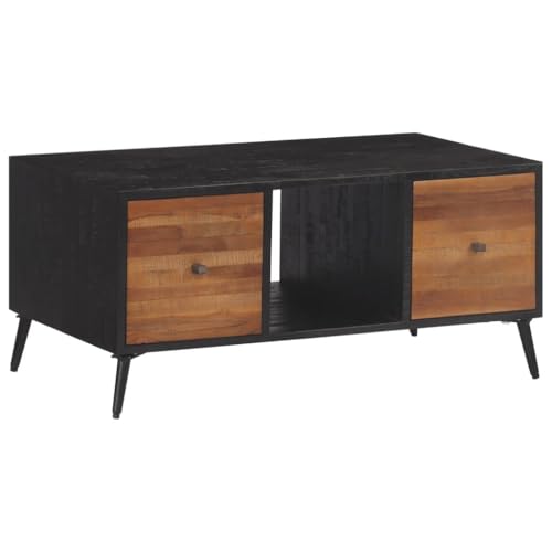 Tidyard Couchtisch Beistelltisch Sofatisch Küchentisch Wohnzimmertisch Tisch Kaffeetisch Teetisch Teetisch Speisetisch Stubentisch 90x50x41 cm Recyceltes Massivholz Teak