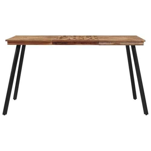 HETFTJN Garden Table Bartisch Küche Schreibtische Balkontisch - Esstisch 148x97x76 cm Massivholz Teak für Campingplatz Party Konferenzraum Büro