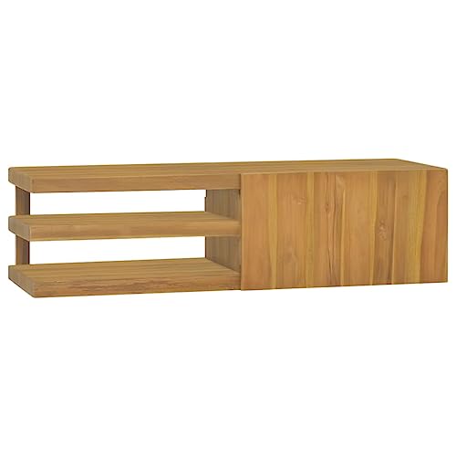 BUKSCYJS Schränke, Sideboards, Schränke mit Türen und Regalen,Wand-Badschrank 110x40x30 cm Massivholz Teak