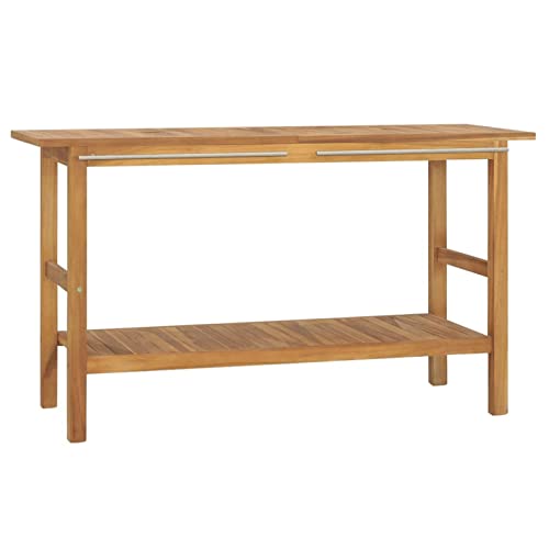 Bulliing Waschtisch Massivholz Teak 132x45x75cm Waschbecken BadmöBel GäSte Wc Bad Becken Badezimmer Kleines