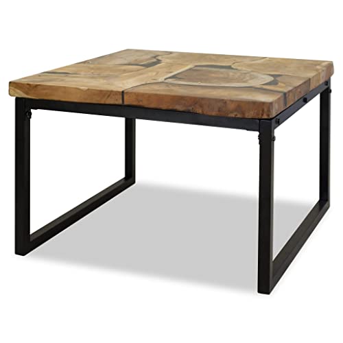 Willood Couchtisch Teak Harz 60x60x40 cm