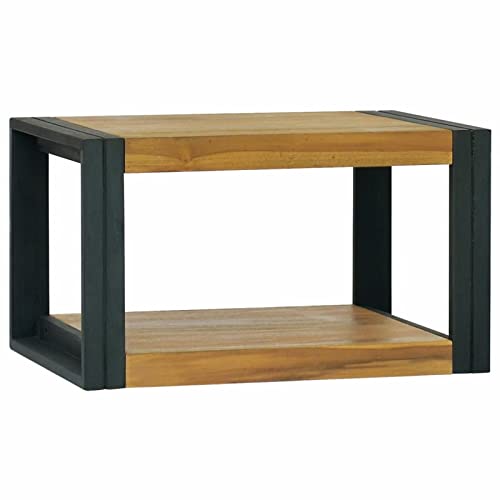 Homgoday Badezimmermöbel 60 x 45 x 35 cm aus massivem Teakholz, platzsparend, Schrank für Außenbereich, Balkon für Wohnzimmer, Büro, Schlafzimmer, Badezimmer