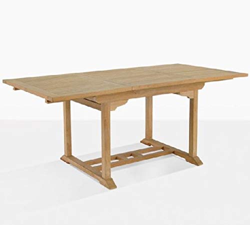 Esstisch ausziehbar Parma Teak Massivholz Breite 100 cm, Länge 180 bis 240 cm