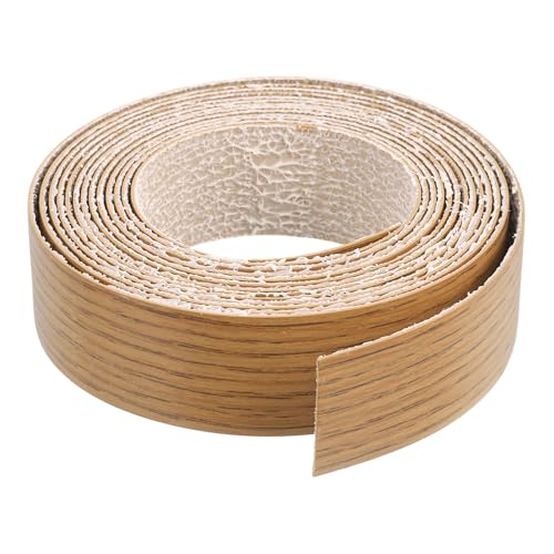 QUARKZMAN Kantenband, 28mm x 3,08m Vorgeleimtes Holzfunierkantenband zum Aufbügeln für Schrankreparatur Möbelrestaurierung, Teak