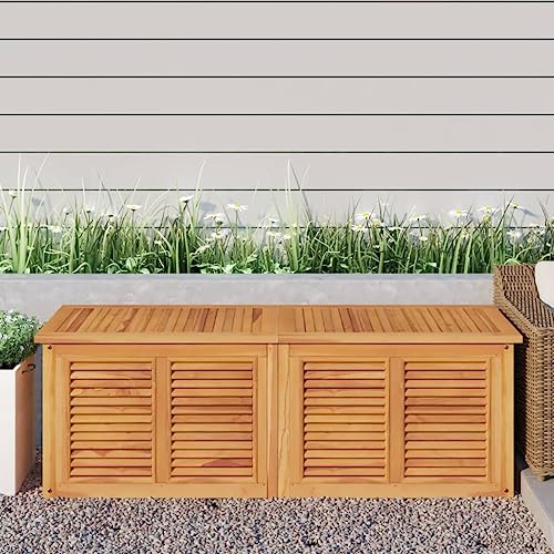 Garten Terrasse Balkon Truhe Gartenbox mit Beutel 150x50x53 cm Massivholz Teak