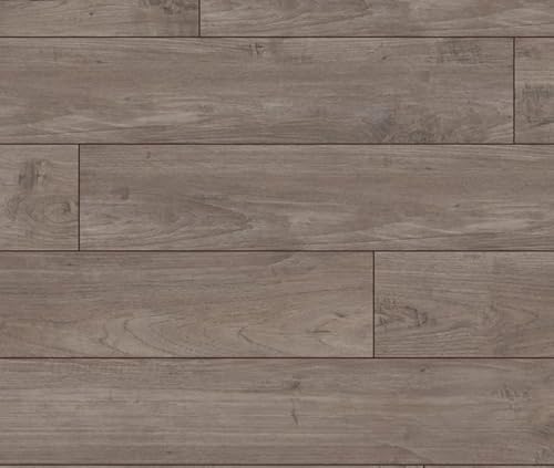 Kronotex Laminat Exquisit Nostalgie Teak Silber Landhausdiele 1-Stab mit V-Fuge I 8 Dielen im Paket = 2,13 m²