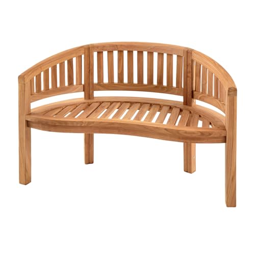 riess-ambiente.de Massive Gartenbank Empire Teak 120cm Natur Teakholz