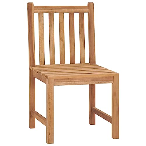 HETFTJN Beach Chair Gartensessel Outdoor Einfacher Strandstuhl Sitzgruppe Outdoor - Gartenstühle 2 STK. Massivholz Teak für Garden Outdoor Balcony Terrassen