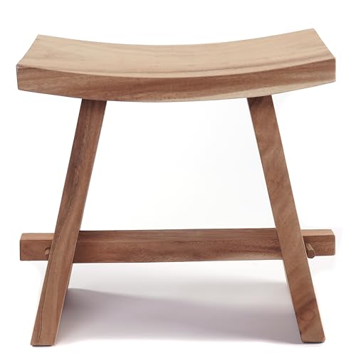 Design SITZHOCKER FINCA | Suarholz, Akazie, 50 cm | Holz Schemel, Beistellhocker, Pflanzenhocker