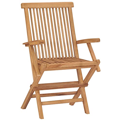 HETFTJN Camping Chair Gartenstühle Set Gartenstuhl Esszimmerstuhl - Klappbare Gartenstühle 8 STK. Massivholz Teak für Balcony Garden Outdoor Terrassen