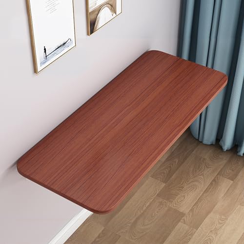 Klappbarer Hängetisch für kleine Räume, Teakholz, ideal für Bar, Computer, Laptop, kompakter PC-Esstisch, 70 x 30 cm