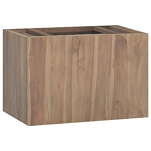 BUKSCYJS Schränke, Sideboards, Schränke mit Türen und Regalen,Wand-Badschrank 60x39x40 cm Massivholz Teak