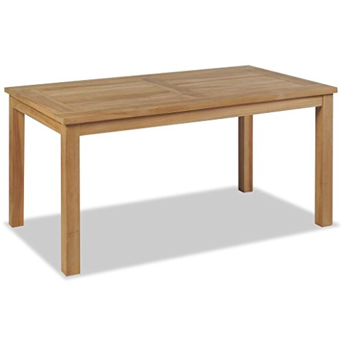 Gecheer Esszimmertisch Couchtisch Küchentisch Esstisch wohnzimmertisch 90 x 50 x 45 cm,Beistelltisch Sofatisch Kaffeetisch Baumkantentisch Aus Teakholz,Einfacher Zusammenbau,Braun