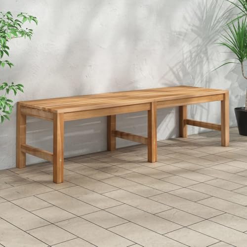 Iiaky Gartenbank Garten Sitzbank Balcony Furniture Garten Lounge Sitzbank Outdoor 150 cm Massivholz Teak - 316627