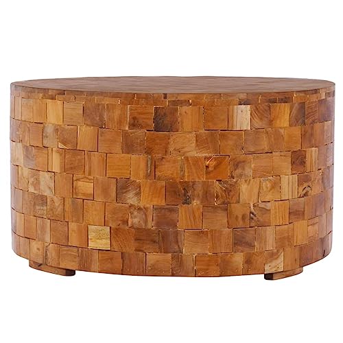 LXYZWRW Furniture Select Couchtisch 60x60x35 cm massiv Teakholz