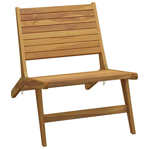 HETFTJN Essstühle Campingstuhl Klein Einfacher Strandstuhl Loungesessel - Gartenstuhl Massivholz Teak für Balcony Outdoor Garden Terrassen