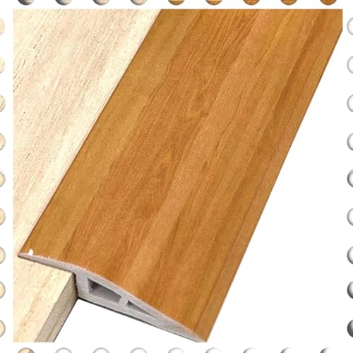 ILOOXI Übergangsprofil Selbstklebend Vinyl Übergangsleiste Höhenausgleich Ausgleichsprofil PVC Übergangsschiene Bodenprofil Schiene Laminat, Türschwellen (Color : Yellow Teak, Size : H 20mm-L3.3 FT