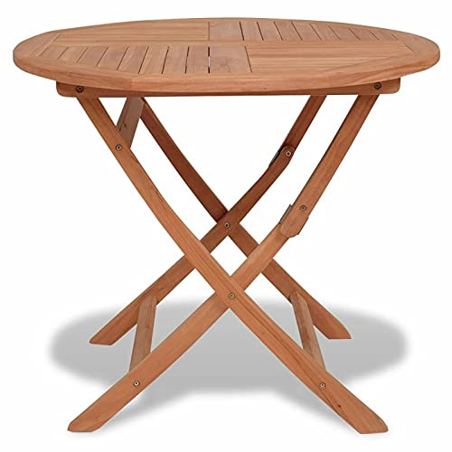 LAJUQNQ Klappbarer Gartentisch 85x76 cm Massivholz Teak,Outdoor-Tische,Gartentisch,Garten-Esstisch,Terrassentisch-44689 Substitutability