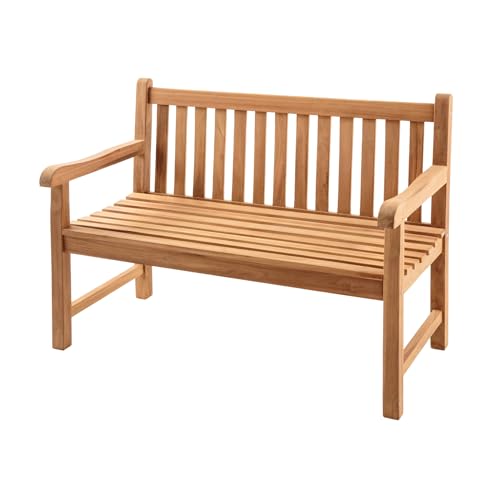 riess-ambiente.de Outdoor Gartenbank Empire Teak 120cm Natur Teakholz