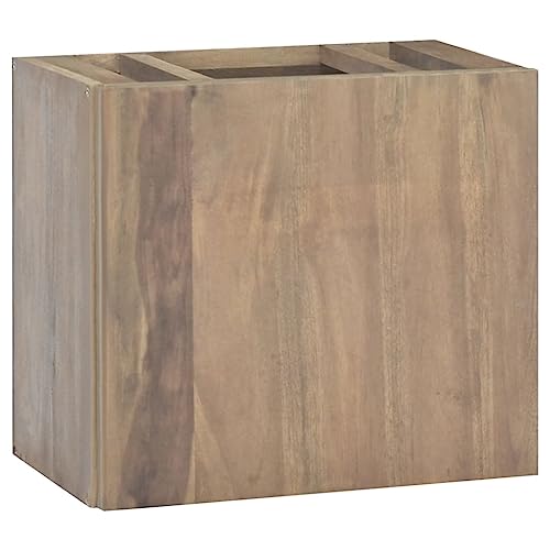 BUKSCYJS Schränke, Sideboards, Schränke mit Türen und Regalen,Wand-Badschrank 45x30x40 cm Massivholz Teak