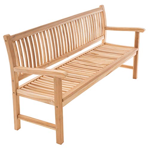 Baumbank Teak Rund Halbrund