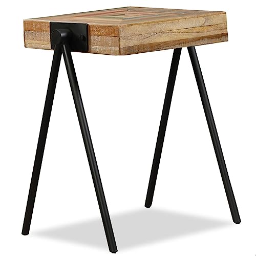 QJBSAVVA Couchtisch Ausziehbar Couchtisch Mit Stauraum Konsolentisch Schmal Side Table Living Room - Beistelltisch Recyceltes Massivholz Teak für Esszimmer Wohnzimmer Büro Studierzimmer