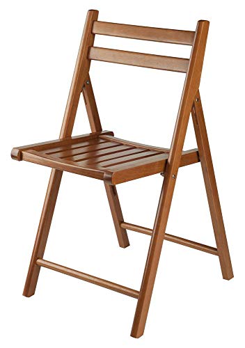 Winsome Robin 4-PC Folding Chair Set Stuhl, Holz, braun (Teak), 17.64 x 20.1 x 32.28