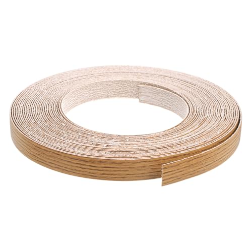 QUARKZMAN Kantenband, 3/4 Zoll x 50ft vorgeleimtes Holzfunierkantenband zum Aufbügeln für Schrankreparatur Möbelrestaurierung, Teak