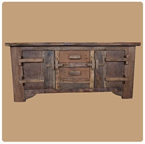 Altholz Kommode | Lombok 1 | Sideboard aus Recycling Teakholz massiv