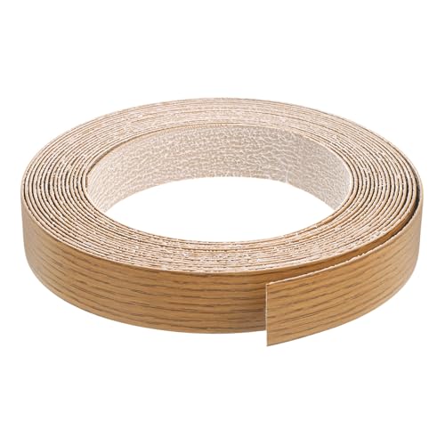 QUARKZMAN Kantenband, 1-1/8 Zoll x 25ft vorgeleimtes Holzfunierkantenband zum Aufbügeln für Schrankreparatur Möbelrestaurierung, Teak