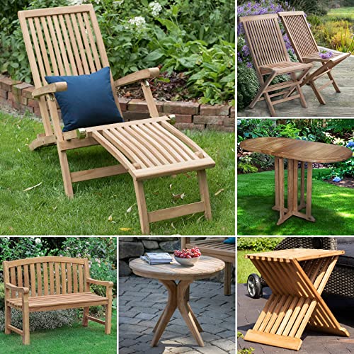 BRAST® Teak Gartenmöbel Set | Deckchair ohne Auflage aus hochwertigem Teakholz | viele Modelle | Liege für Balkon & Terrasse | klappbar massiv Holz | Outdoor wetterfest draußen