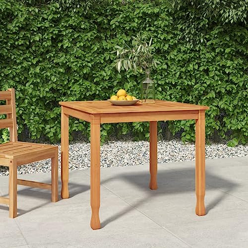 Gartentisch Garten Terrasse Tisch Balkontisch Terrassentisch Freien Esstisch 85x85x75 cm Massivholz Teak